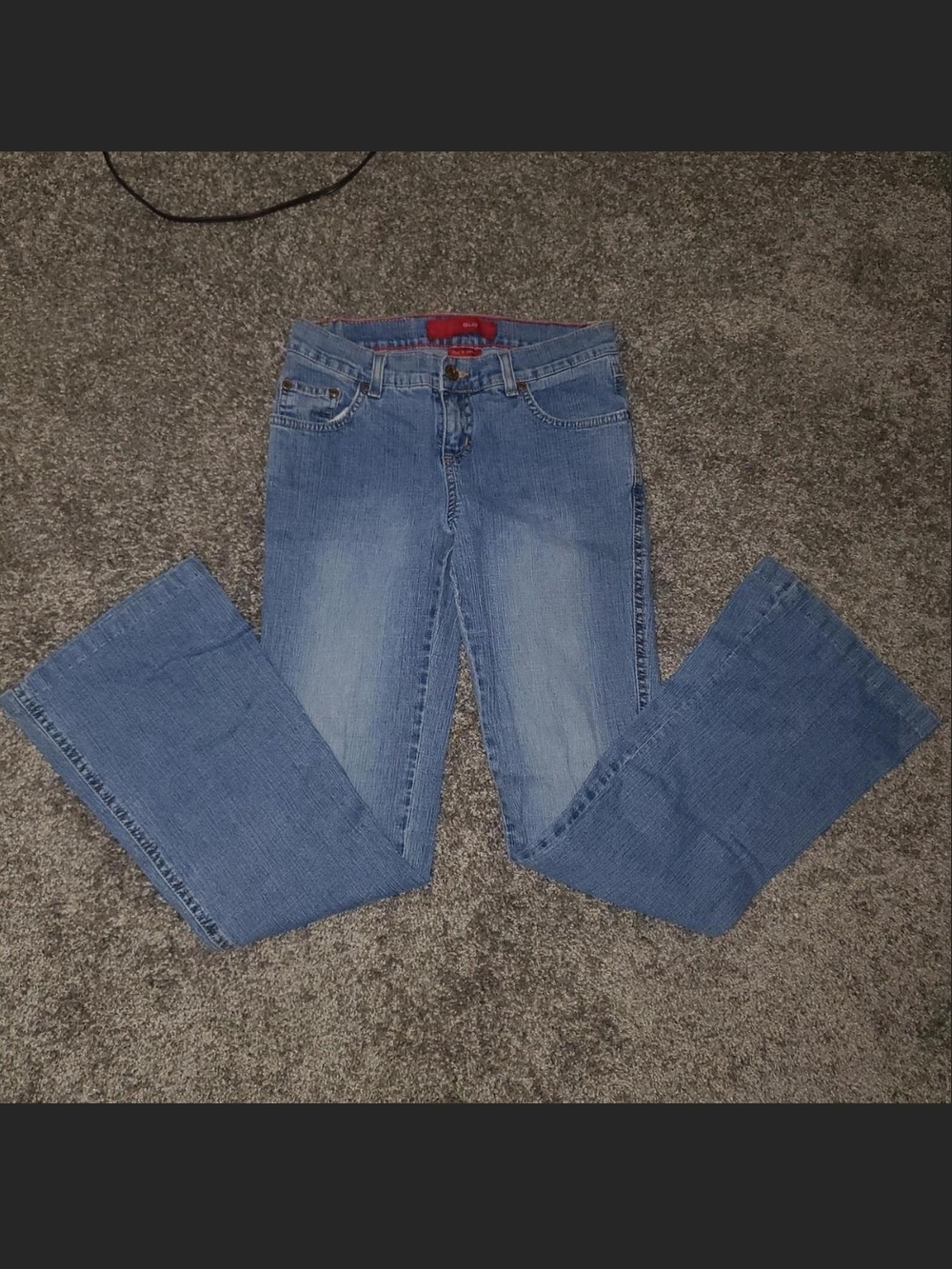 Vintage Glo Low Rise Bootcut Blue Jeans Size 3